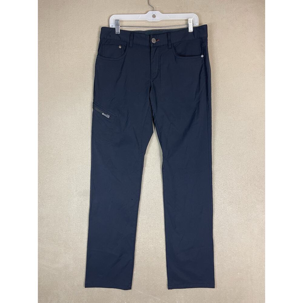 QOR Pants Mens 32x32 Black Hike Bike Performance Cargo Regular Fit Stretch UPF50